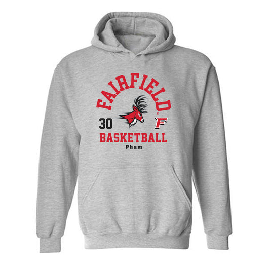 Fairfield - NCAA Women's Basketball : Christina Pham - Classic Fashion Shersey Hooded Sweatshirt-0