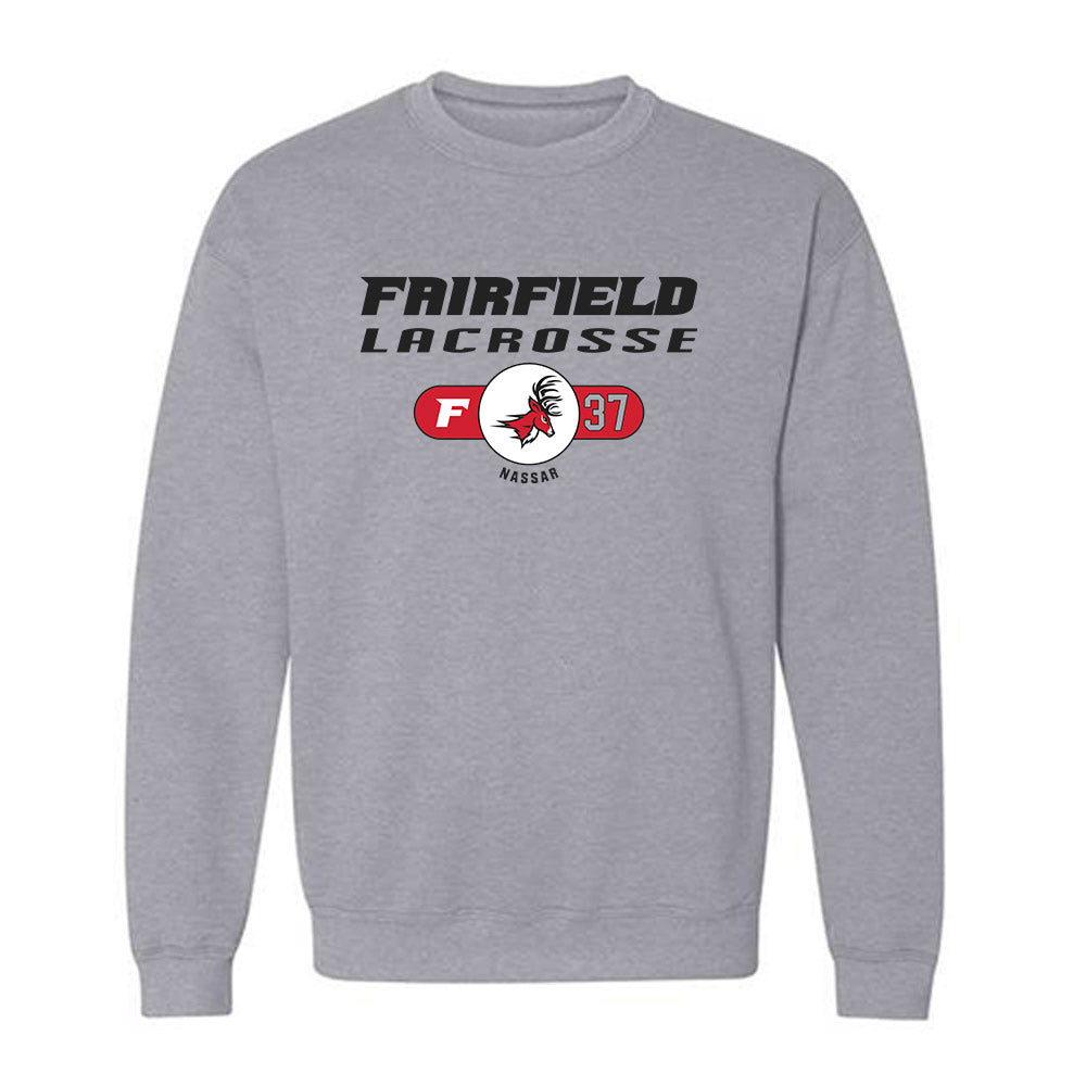 Fairfield - NCAA Men's Lacrosse : Nico Nassar - Classic Fashion Shersey Crewneck Sweatshirt