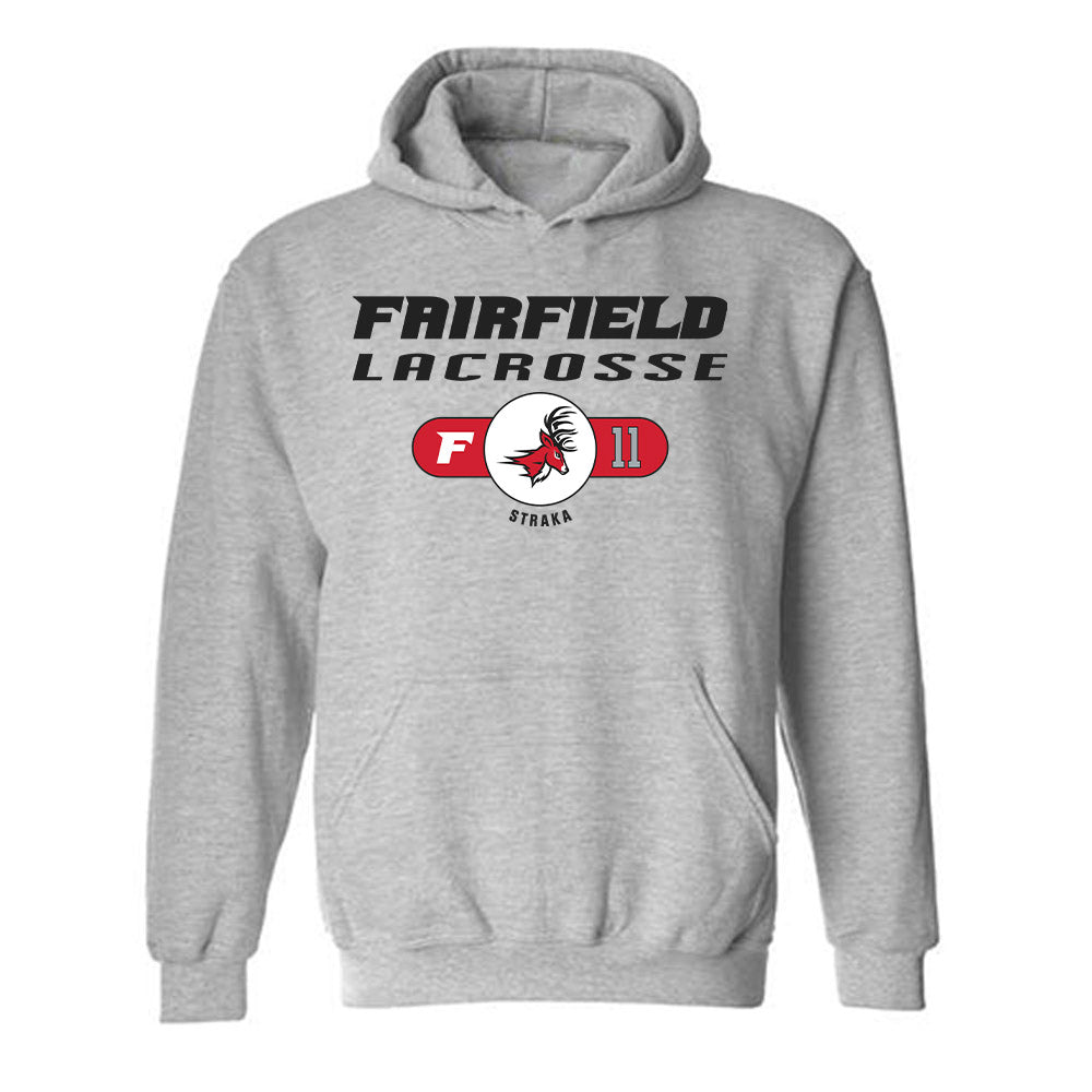 Fairfield - NCAA Women's Lacrosse : Stella Straka - Classic Fashion Shersey Hooded Sweatshirt-0