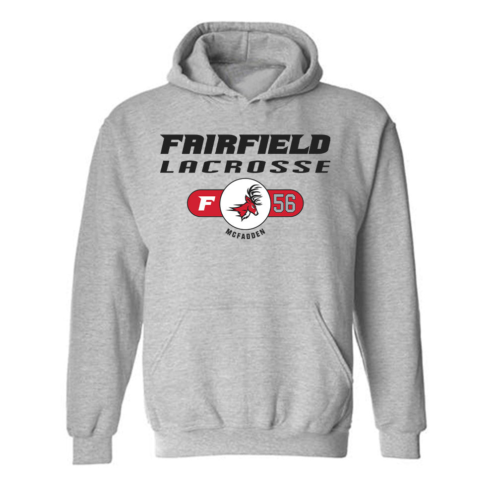 Fairfield - NCAA Men's Lacrosse : Charlie McFadden - Classic Fashion Shersey Hooded Sweatshirt