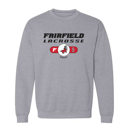 Fairfield - NCAA Women's Lacrosse : Lila Berkery - Classic Fashion Shersey Crewneck Sweatshirt-0