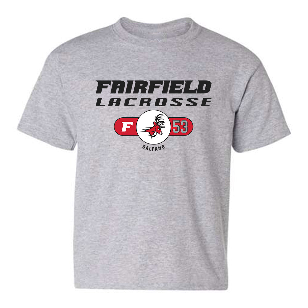 Fairfield - NCAA Men's Lacrosse : Jaden Galfano - Classic Fashion Shersey Youth T-Shirt