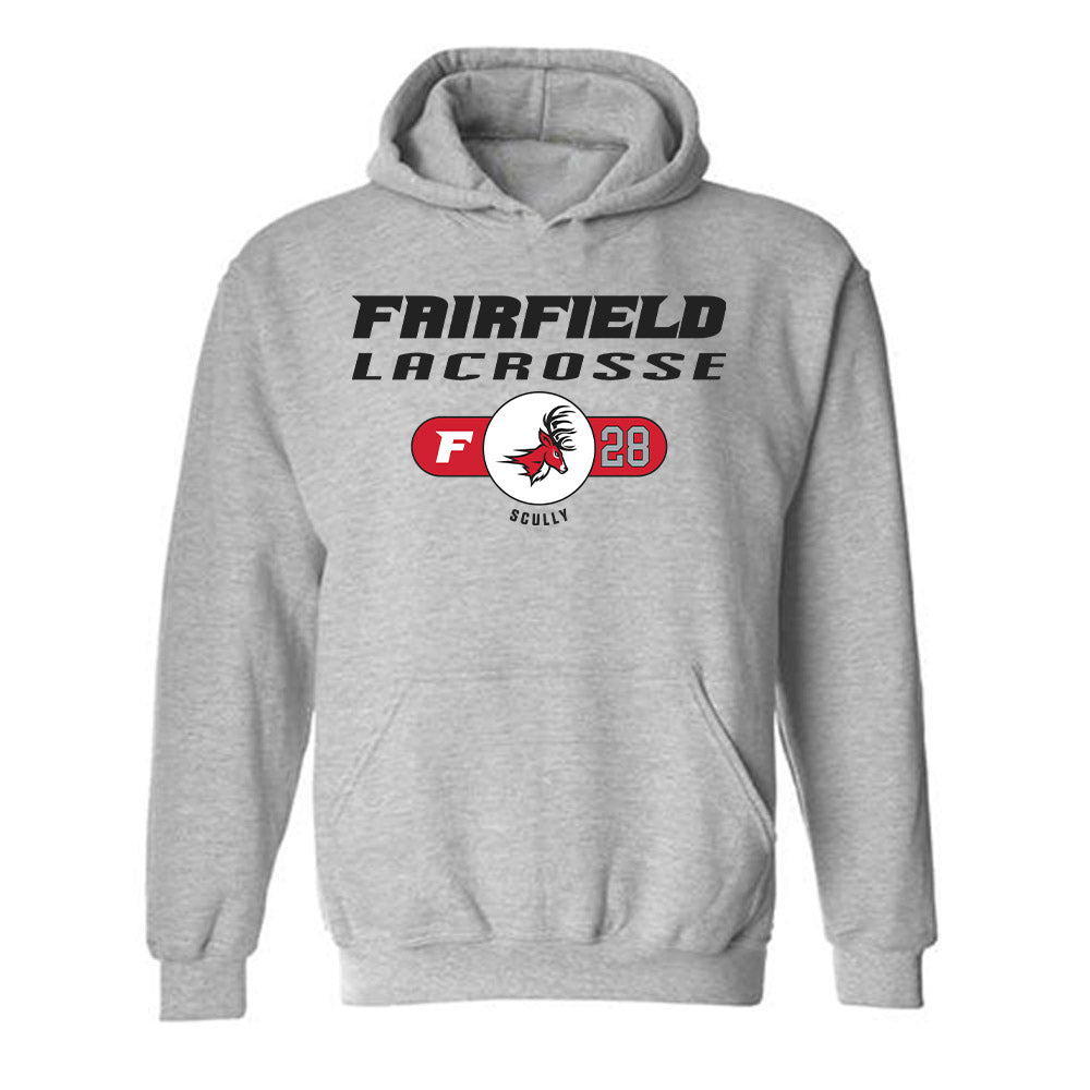 Fairfield - NCAA Men's Lacrosse : Andrew Scully - Classic Fashion Shersey Hooded Sweatshirt-0