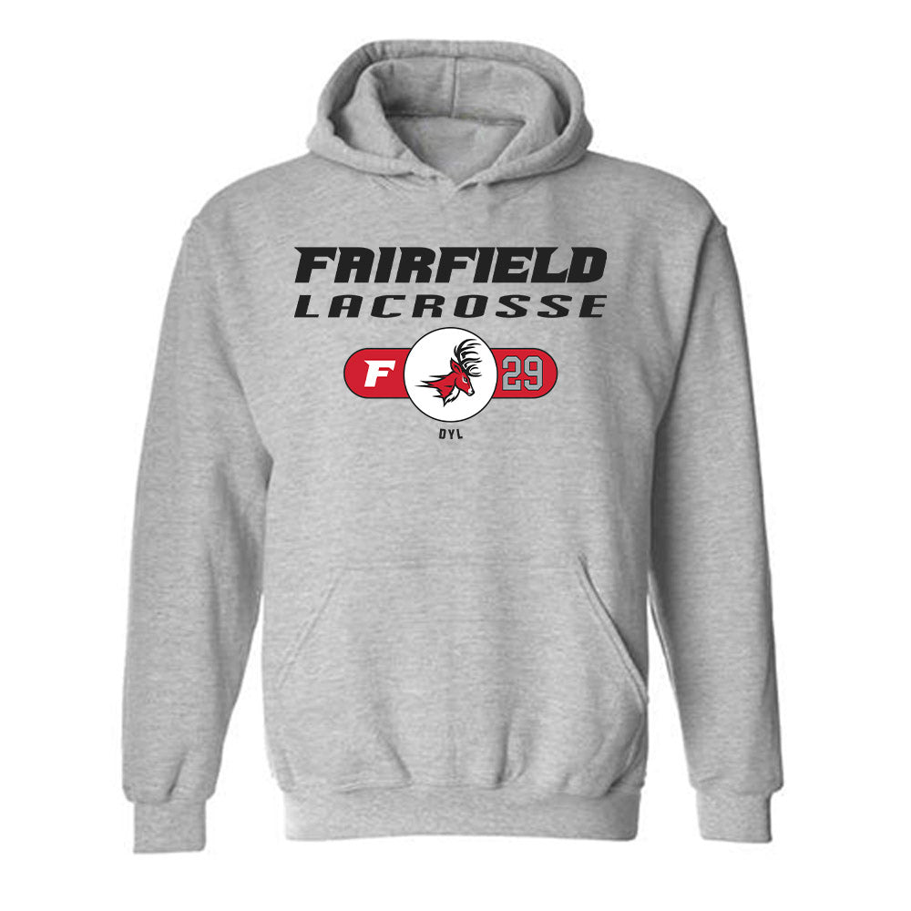 Fairfield - NCAA Men's Lacrosse : Carson Dyl - Hooded Sweatshirt Classic Fashion Shersey