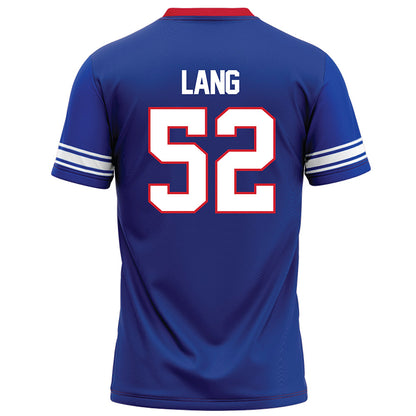 SMU - NCAA Football : Jahkai Lang - Blue Football Jersey-1