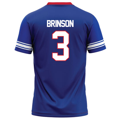 SMU - NCAA Football : Romello Brinson - Blue Football Jersey-1
