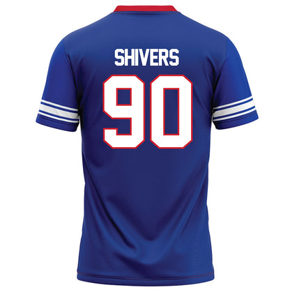 SMU - NCAA Football : Jalen Shivers - Blue Football Jersey-1