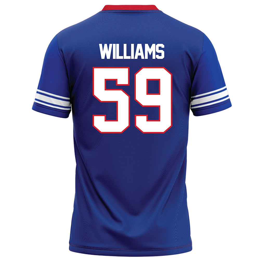 SMU - NCAA Football : Pj Williams - Blue Football Jersey-1
