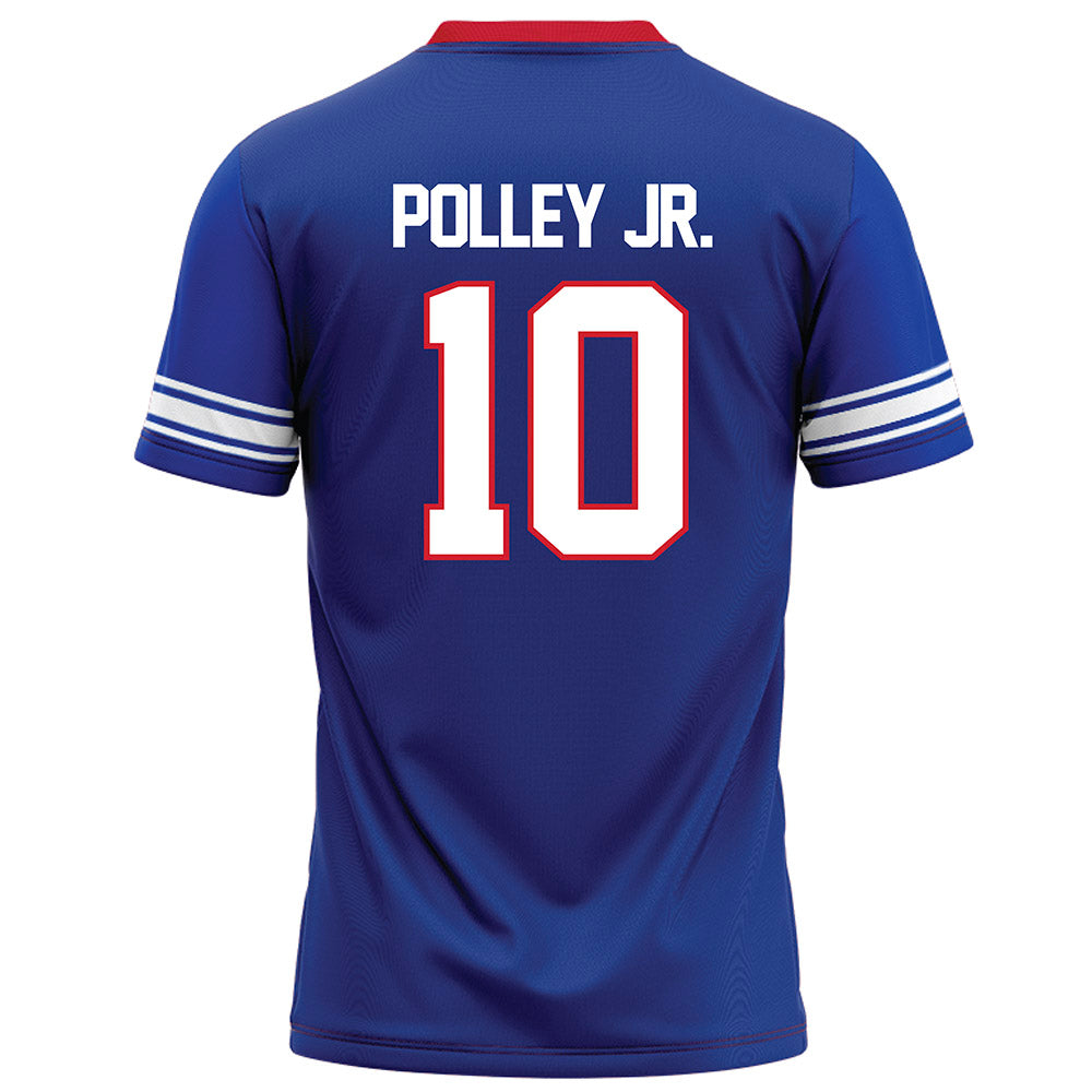 SMU - NCAA Football : Tyren Polley Jr. - Blue Football Jersey-1