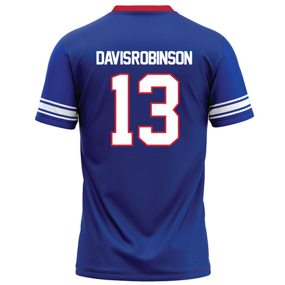 SMU - NCAA Football : Jaelyn Davis-Robinson - Blue Football Jersey-1