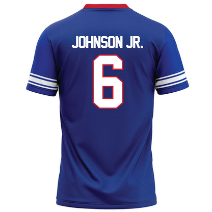 SMU - NCAA Football : Chris Johnson Jr. - Blue Football Jersey-1