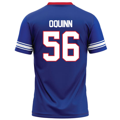 SMU - NCAA Football : Brock O'Quinn - Blue Football Jersey-1