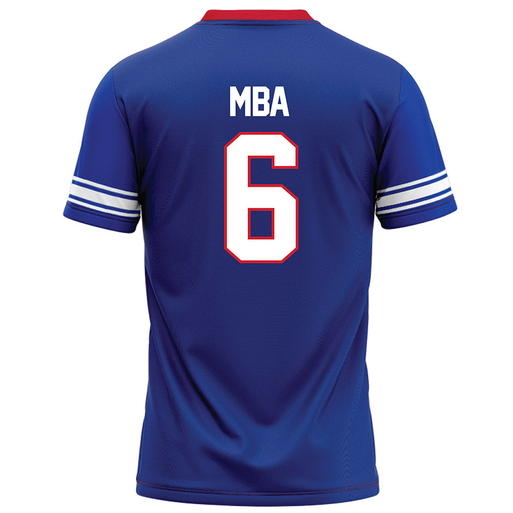 SMU - NCAA Football : Jeffrey M'ba - Blue Football Jersey-1