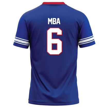 SMU - NCAA Football : Jeffrey M'ba - Blue Football Jersey-1