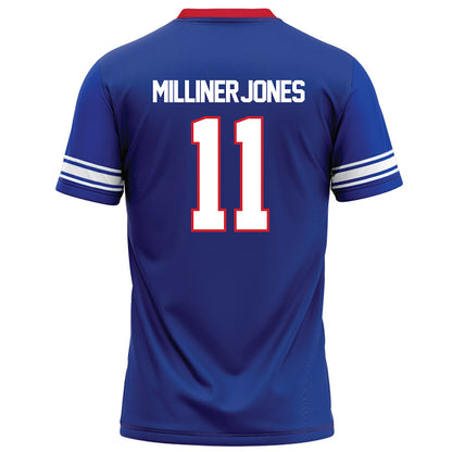 SMU - NCAA Football : Jaden Milliner-Jones - Blue Football Jersey-1