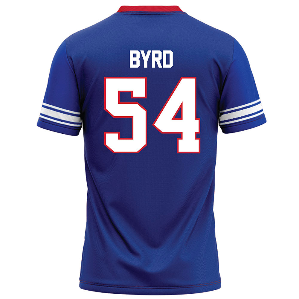 SMU - NCAA Football : Savion Byrd - Blue Football Jersey-1