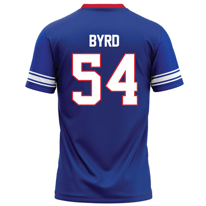 SMU - NCAA Football : Savion Byrd - Blue Football Jersey-1