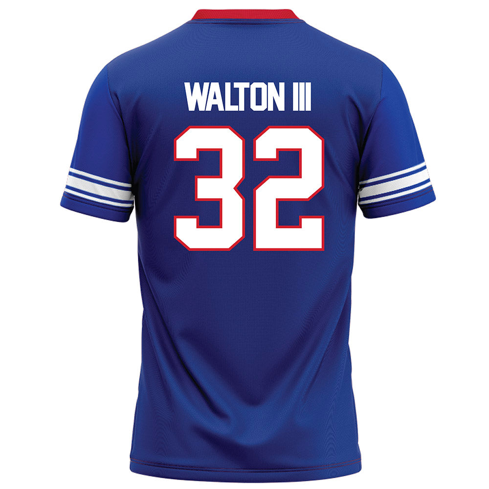 SMU - NCAA Football : Billy Walton III - Blue Football Jersey-1