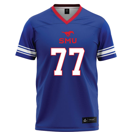 SMU - NCAA Football : Alexzander Woods - Blue Football Jersey-0