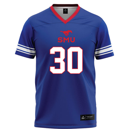 SMU - NCAA Football : Kenneth Goodwin III - Blue Football Jersey-0