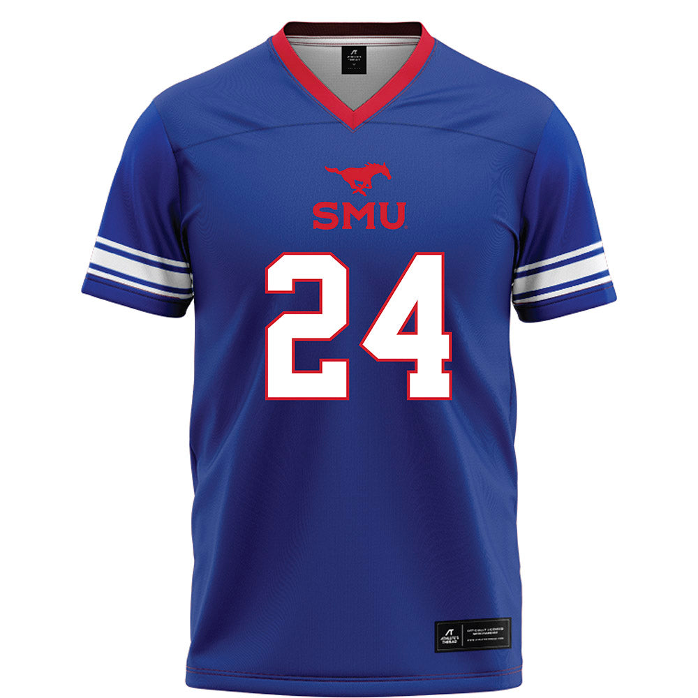 SMU - NCAA Football : Mark Iheanachor - Blue Football Jersey-0