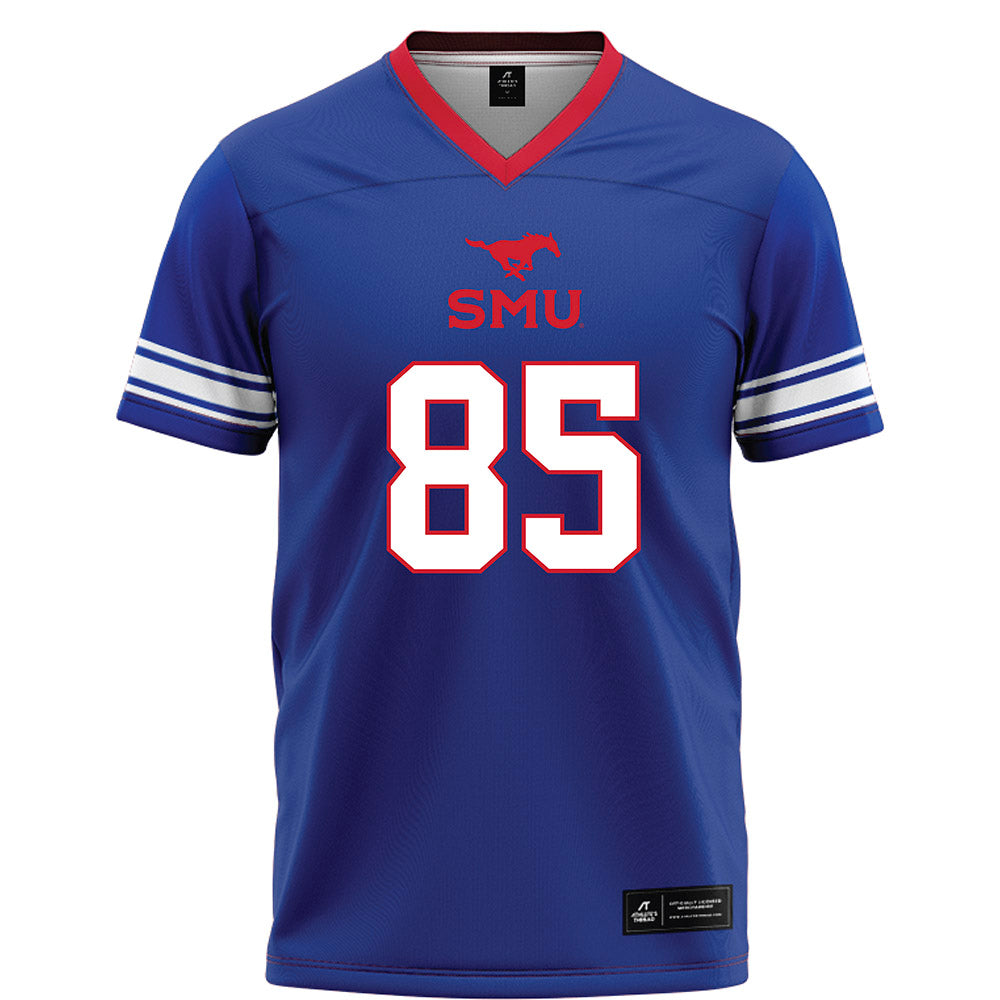 SMU - NCAA Football : James Larson - Blue Football Jersey-0