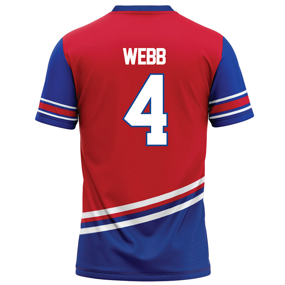 SMU - NCAA Football : Terry Webb - Red Football Jersey-1
