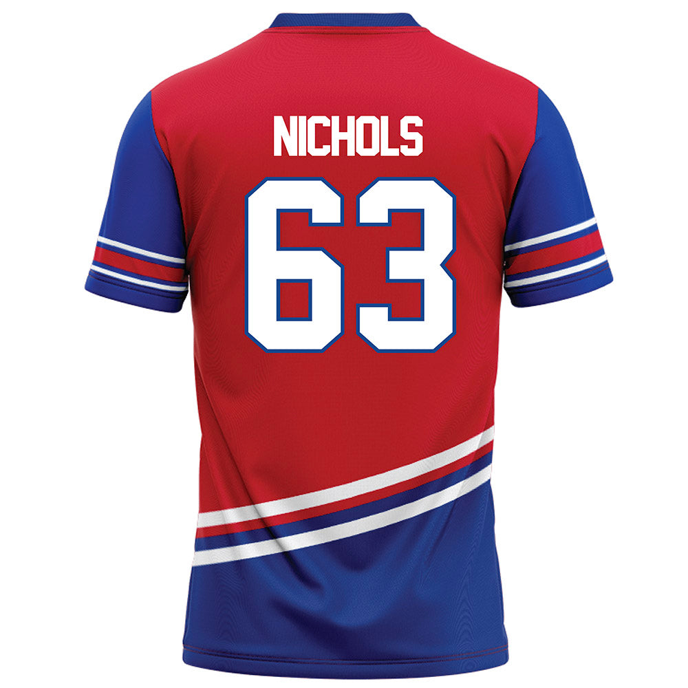 SMU - NCAA Football : Addison Nichols - Red Football Jersey-1
