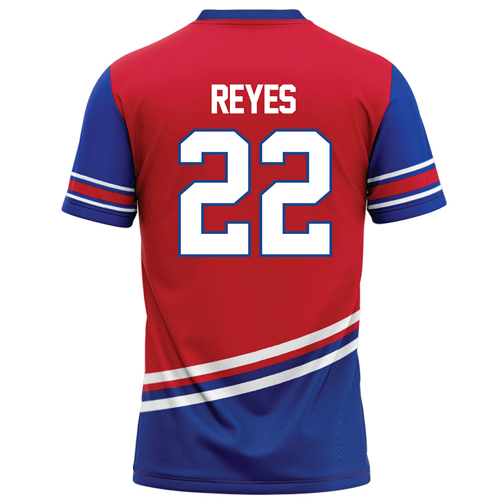 SMU - NCAA Football : Sael Reyes - Red Football Jersey-1