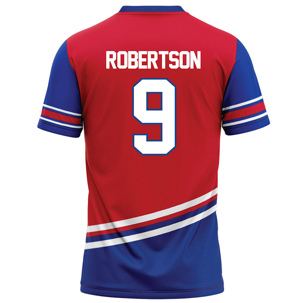 SMU - NCAA Football : Cameron Robertson - Red Football Jersey-1