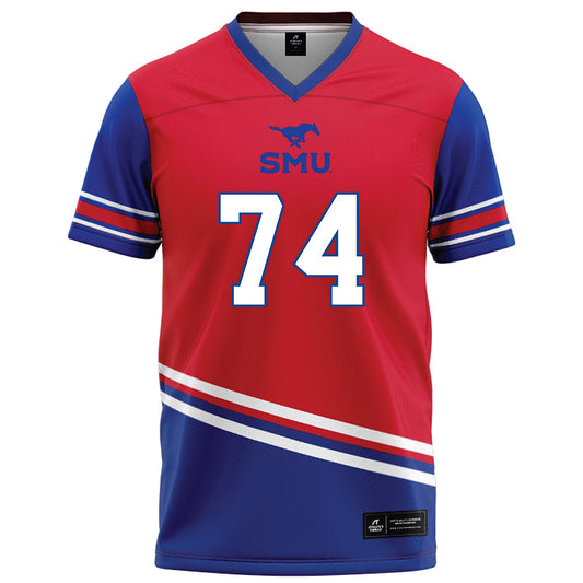 SMU - NCAA Football : Andrew Chamblee - Red Football Jersey-0