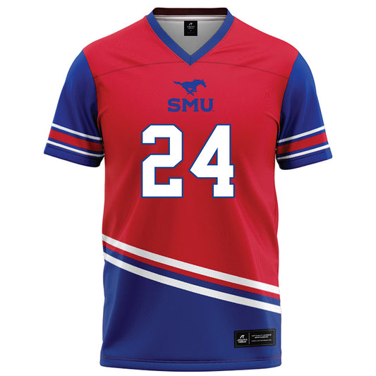 SMU - NCAA Football : Mark Iheanachor - Red Football Jersey-0