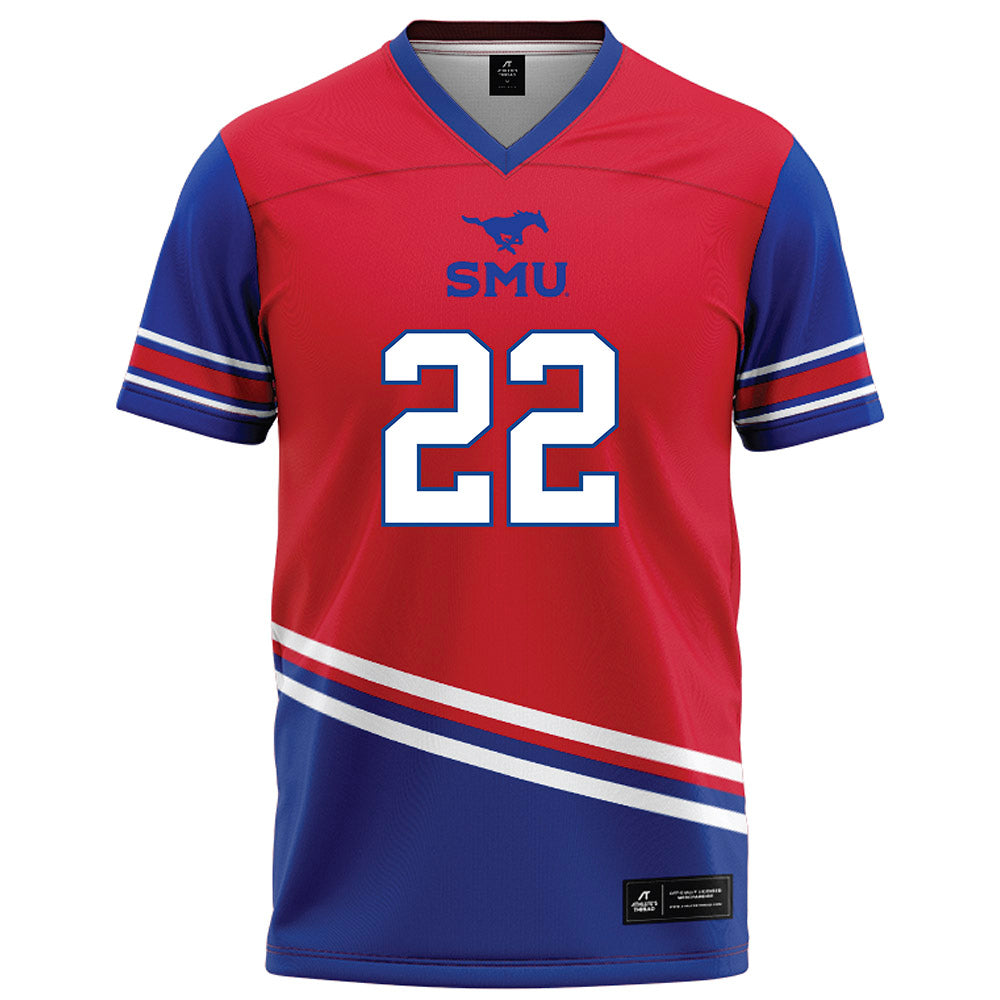 SMU - NCAA Football : Sael Reyes - Red Football Jersey-0
