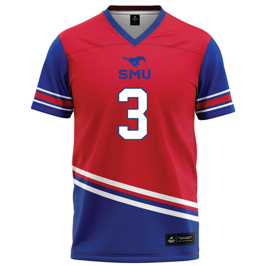 SMU - NCAA Football : Romello Brinson - Red Football Jersey-0