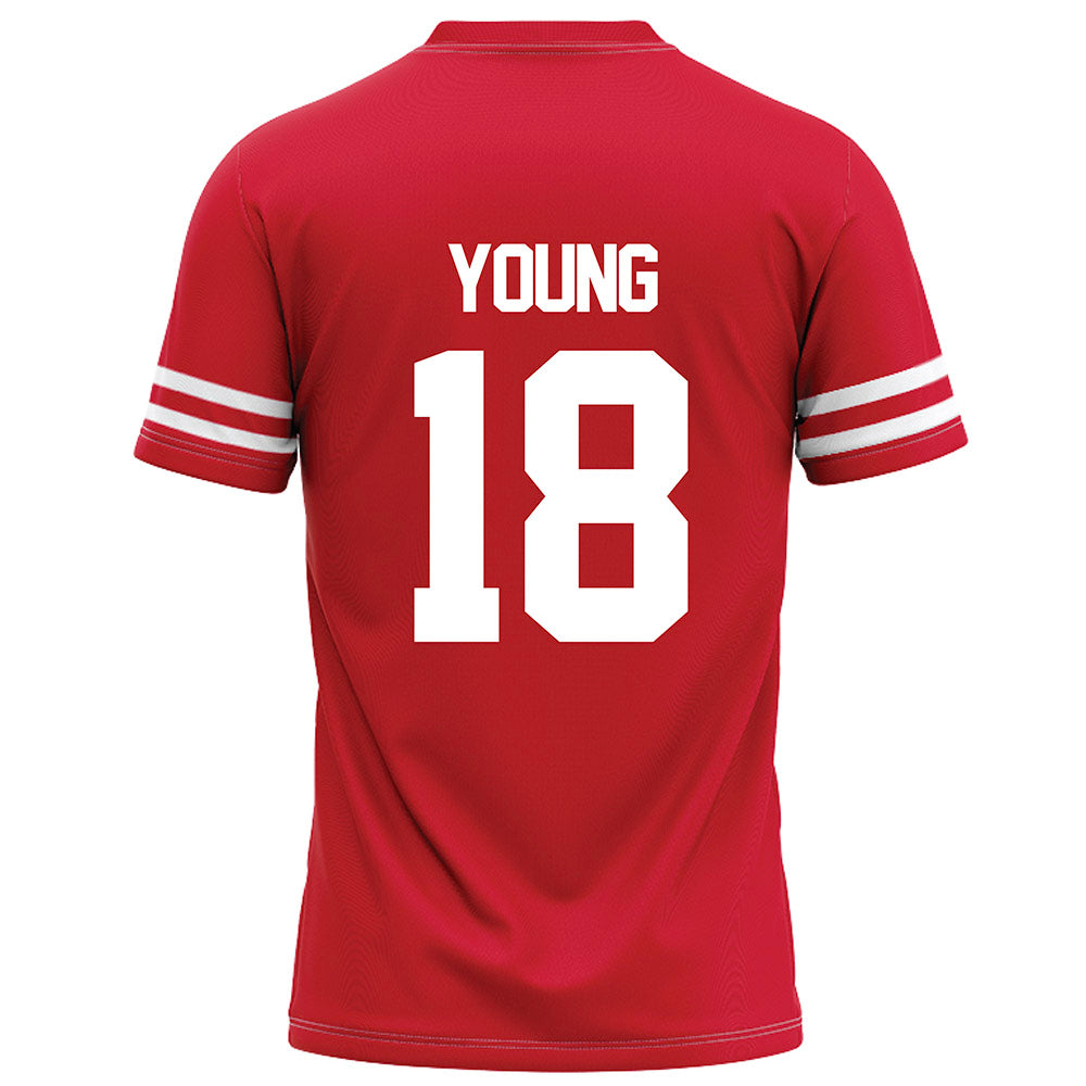 Houston - NCAA Football : Koby Young - Red Football Jersey-1