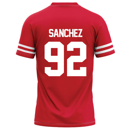 Houston - NCAA Football : Ethan Sanchez - Red Football Jersey-1