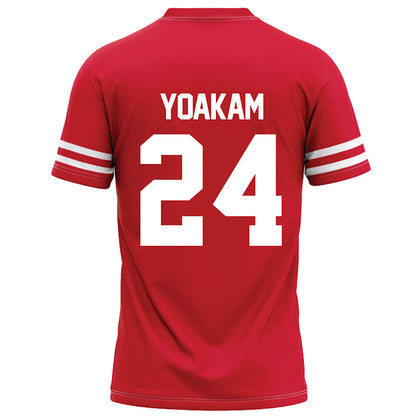 Houston - NCAA Football : Zac Yoakam - Red Football Jersey-1