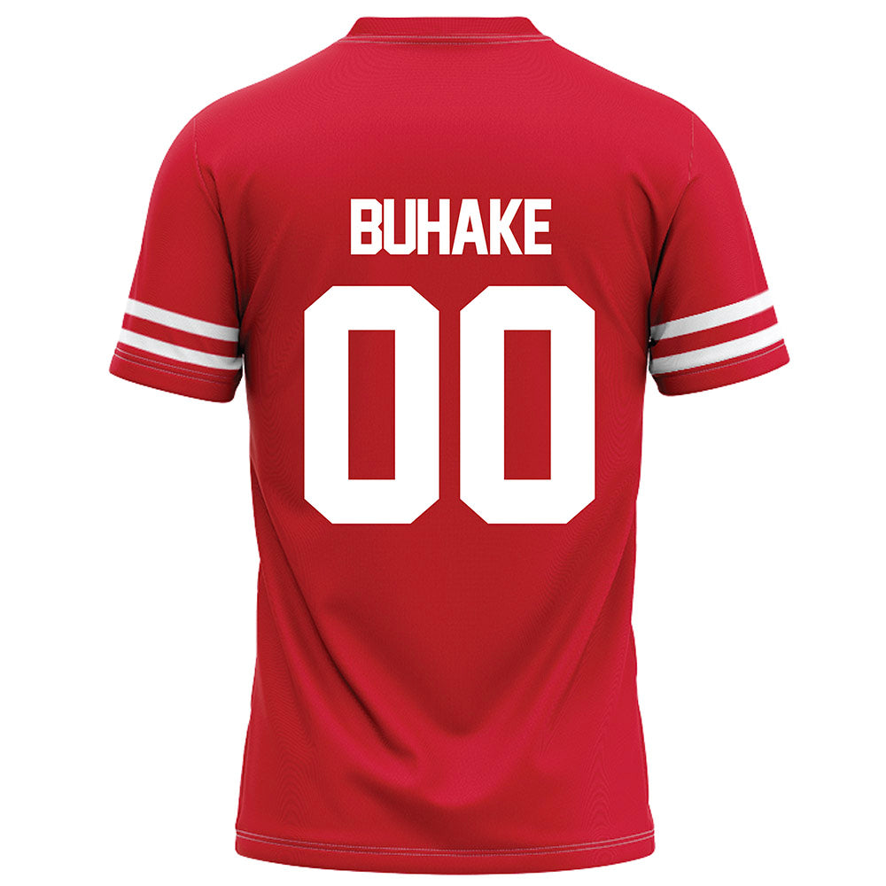 Houston - NCAA Football : Travis Buhake - Red Football Jersey-1