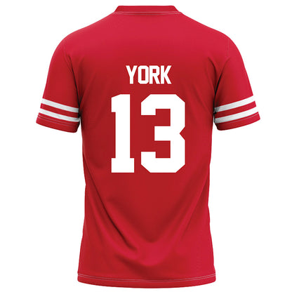 Houston - NCAA Football : Jayden York - Red Football Jersey-1