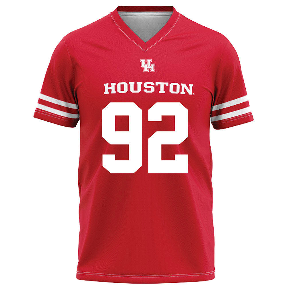 Houston - NCAA Football : Ethan Sanchez - Red Football Jersey-0