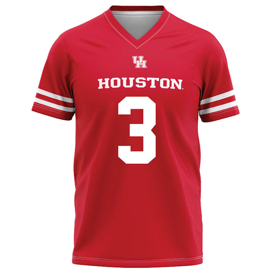 Houston - NCAA Football : Harvey Broussard III - Red Football Jersey-0