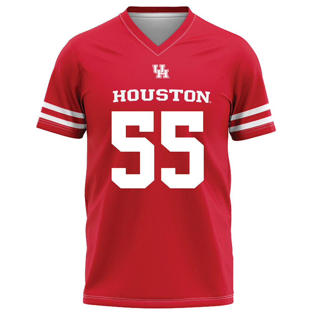 Houston - NCAA Football : Cavan Tuley - Red Football Jersey-0