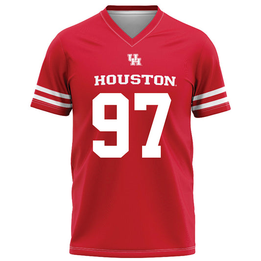 Houston - NCAA Football : Everitt Rogers - Red Football Jersey-0