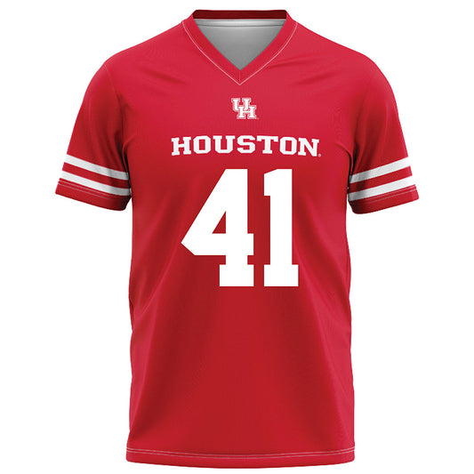 Houston - NCAA Football : Zavian Tibbs - Red Football Jersey-0