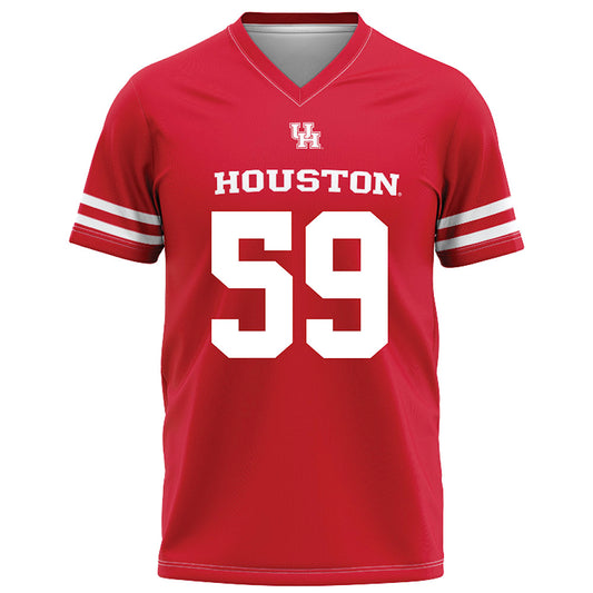 Houston - NCAA Football : Demetrius Hunter - Red Football Jersey-0