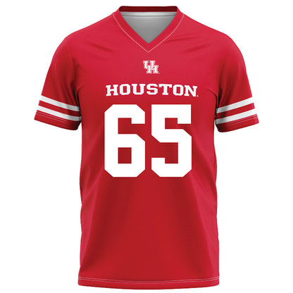 Houston - NCAA Football : Cayden Bowie - Red Football Jersey-0