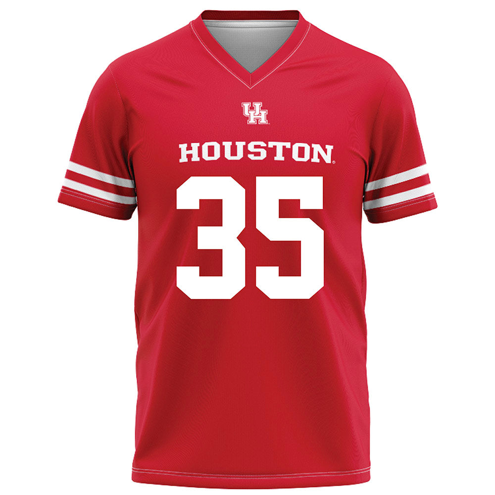 Houston - NCAA Football : Kaleb Thomas - Red Football Jersey-0