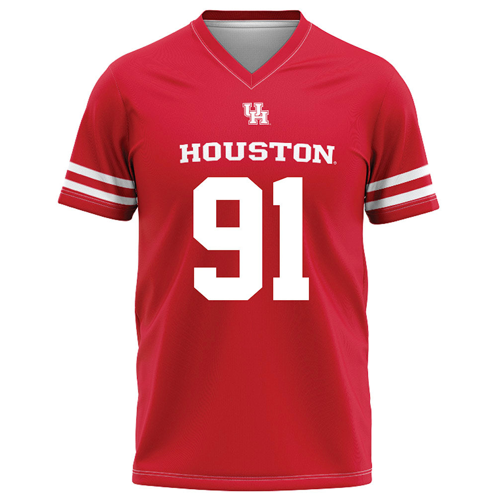 Houston - NCAA Football : Liam Dougherty - Red Football Jersey-0