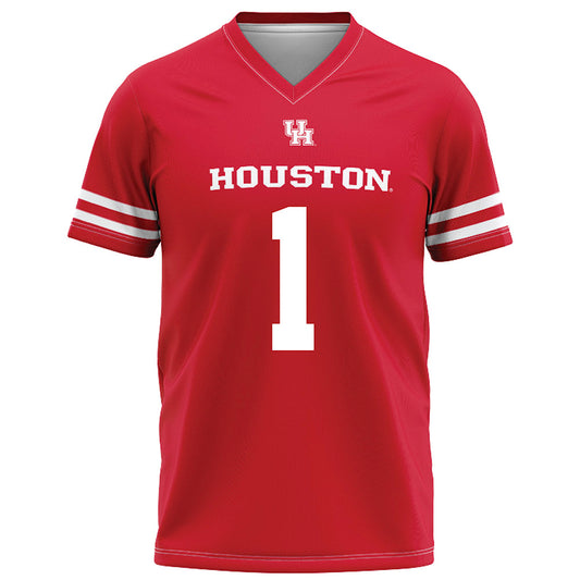 Houston - NCAA Football : Latrell McCutchin Sr. - Red Football Jersey-0
