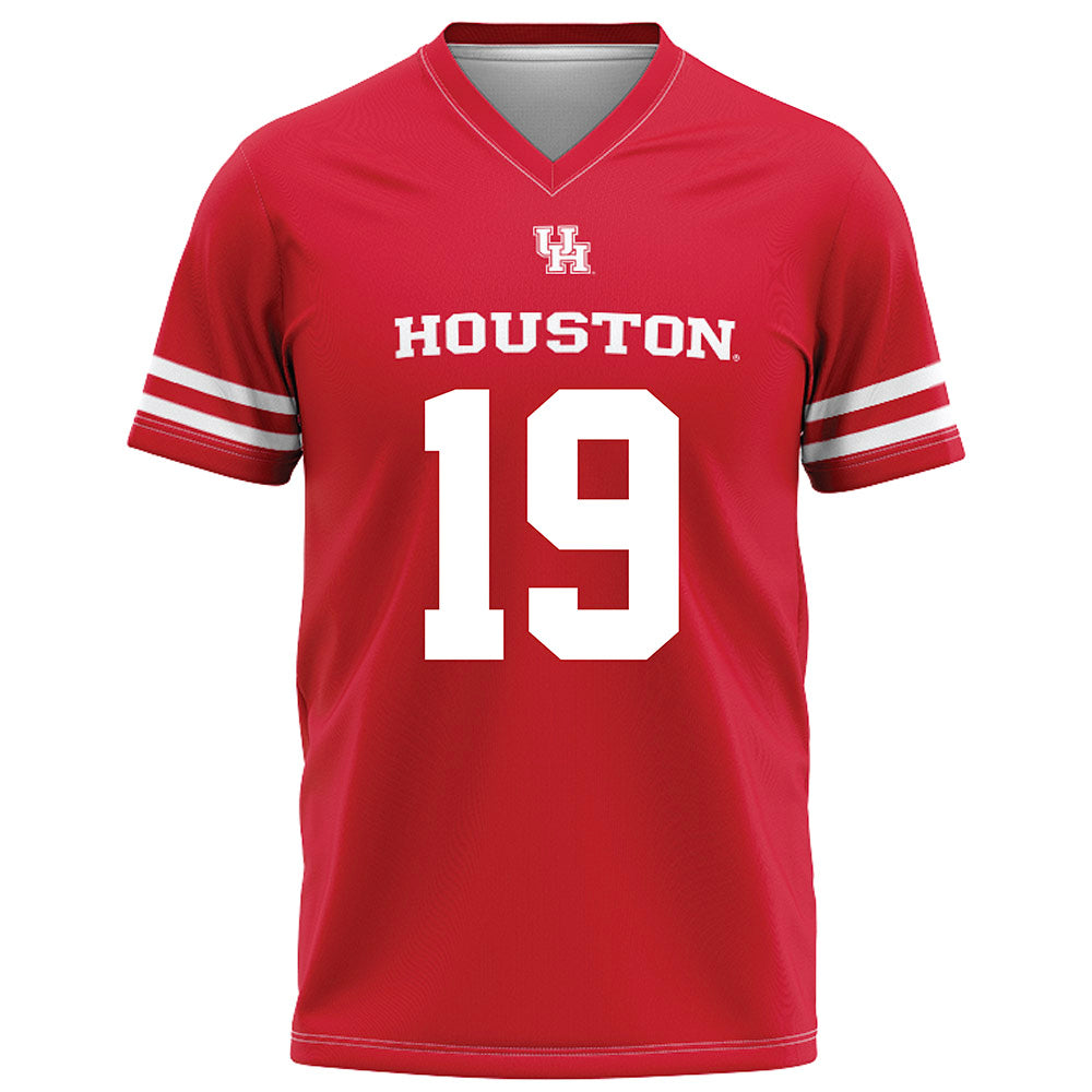 Houston - NCAA Football : Keany Parks - Red Football Jersey-0